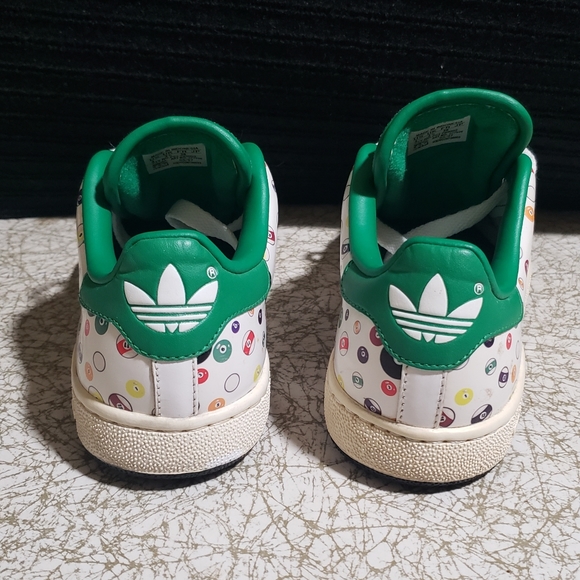 Adidas Stan Smith Pool Ball Casual Lace Up Sneakers Shoes Size 4 - Picture 5 of 7